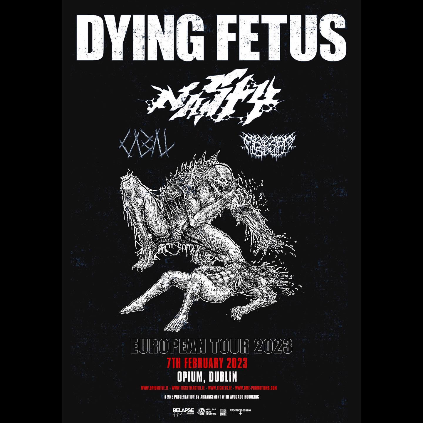 dying fetus tour poster